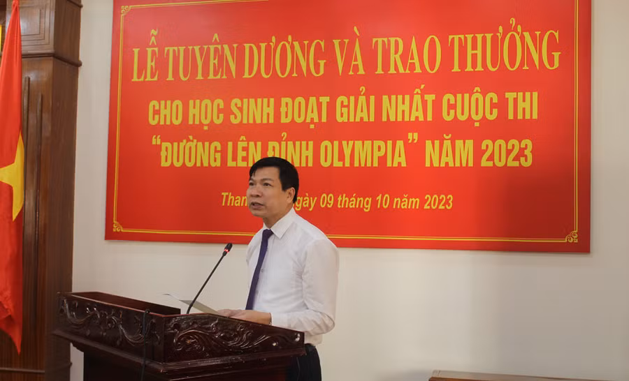 Ông Trần Văn Thức - Giám đốc Sở GD&amp;ĐT Thanh Hóa. Ảnh: LT.
