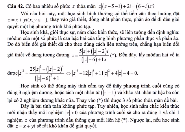 Cách giải câu hỏi khó nhất trong đề thi Toán THPT quốc gia gây tranh luận ảnh 2