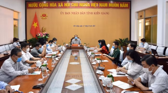 Quang cảnh cuộc họp (ảnh CTTĐT Kiên Giang).