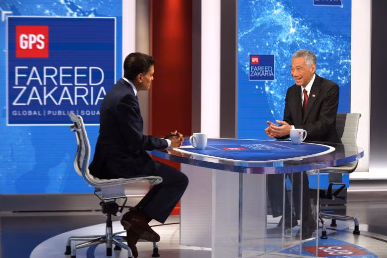 Ông Lý Hiển Long trả lời nhà báo Fareed Zakaria của CNN nhân chuyến thăm của ông tới New York tháng Chín vừa qua
