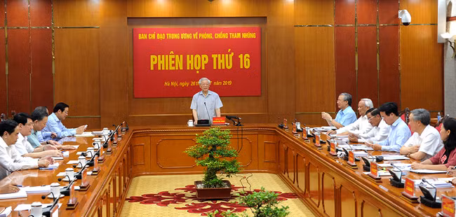 Tổng Bí thư, Chủ tịch nước chủ trì phiên họp về phòng chống tham nhũng