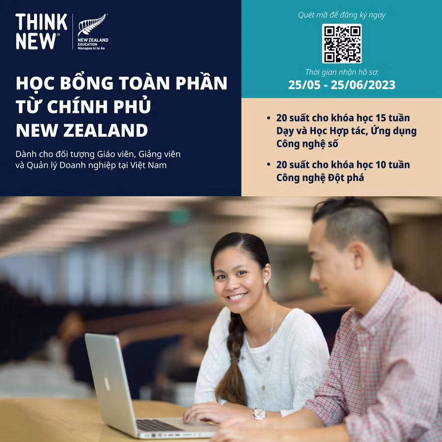 Education New Zealand công bố chính sách và số lượng học bổng toàn phần từ chính phủ New Zealand. Education New Zealand công bố chính sách và số lượng học bổng toàn phần từ chính phủ New Zealand.