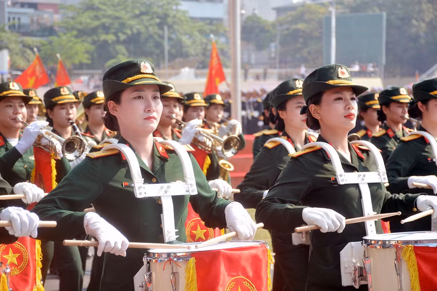 Khối nữ Quân nhạc. Khối nữ Quân nhạc.
