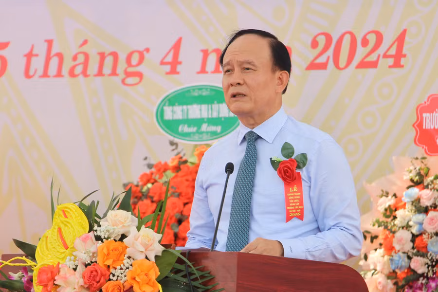 Ông Nguyễn Ngọc Tuấn, Phó Bí thư Thành ủy thành phố Hà Nội phát biểu tại lễ khánh thành.