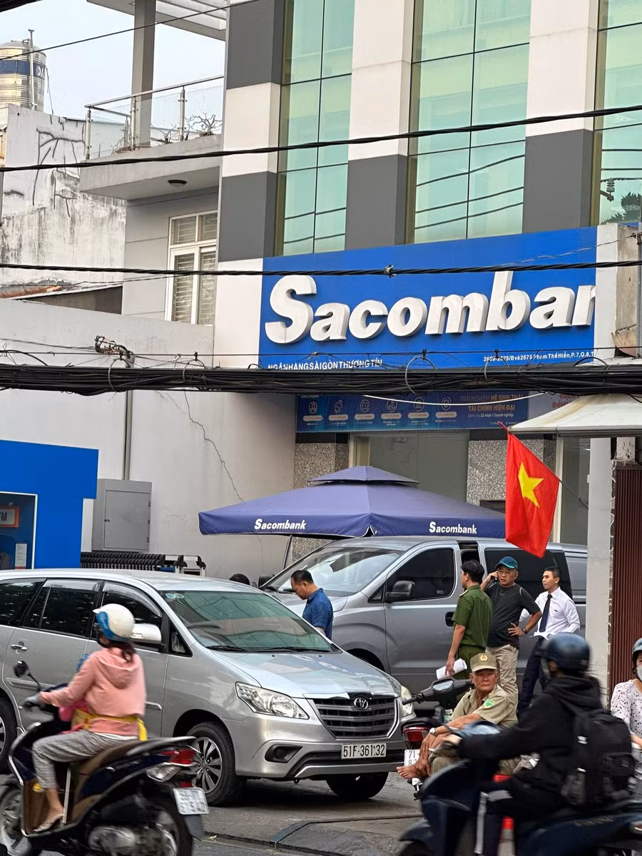 Hiện trường vụ cướp.