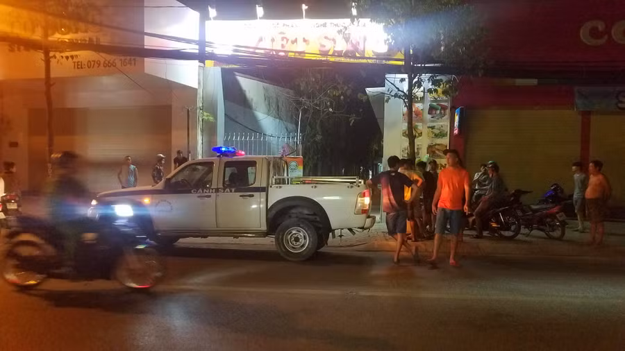 Hiện trường vụ việc.