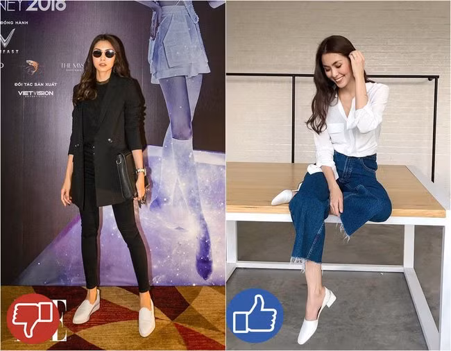 Cô Trúc của "Bỗng dưng muốn khóc" quá gầy và có những phần rất khó để giấu đi như mu bàn tay hay cổ chân...