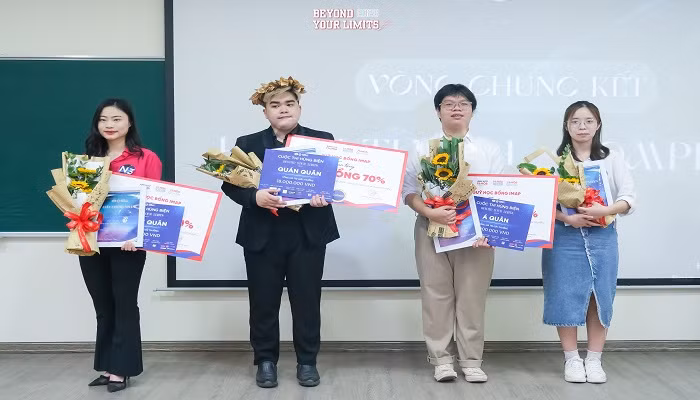 Ngọc Khánh nhận giải quán quân tại Cuộc thi Hùng biện BYL 2023
