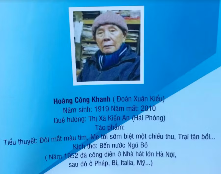 Nhà văn Hoàng Công Khanh - Một trong những cây bút có thành tựu văn chương trong thời gian Hà Nội tạm chiếm 1947 - 1954