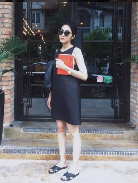 Những "bộ cánh" màu đen quyền lực của Hà Tăng - Hình 2 Nhung