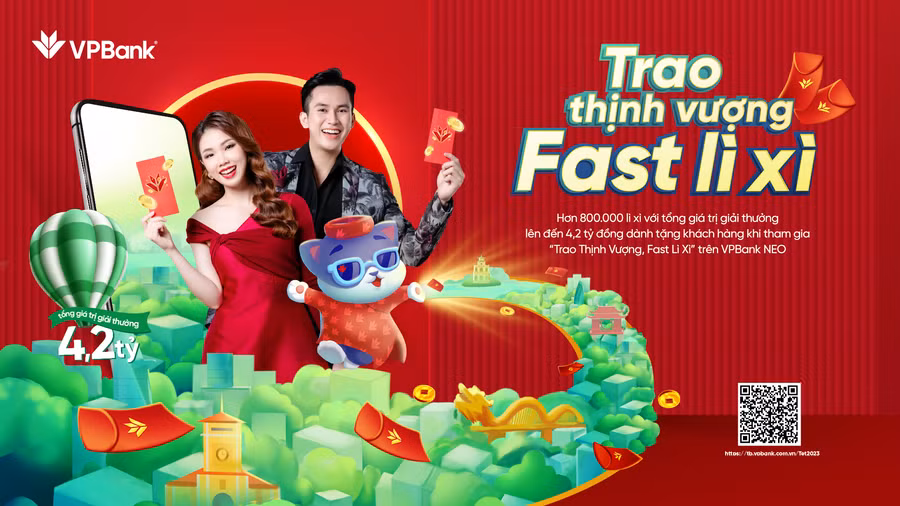 VPBANK tri ân khách hàng 'cơn mưa lì xì' lên đến 4,2 tỷ đồng 