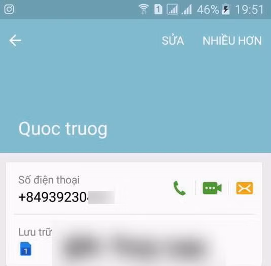 Số điện thoại của người bị cho là Quốc Trường trùng khớp với số điện thoại của nam diễn viên ngoài đời.