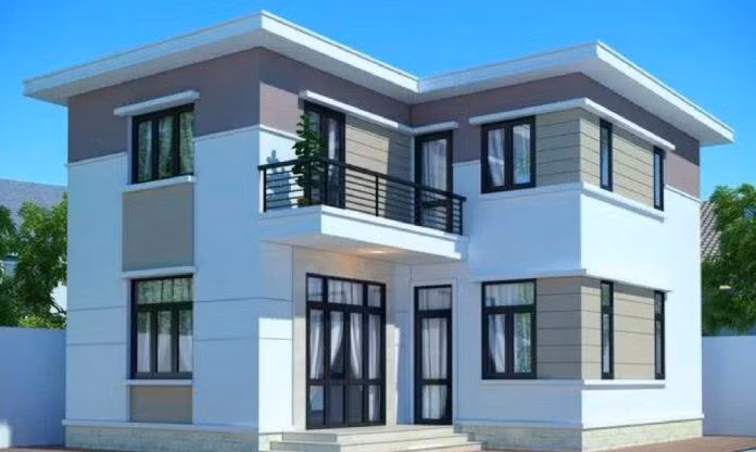 15 mau nha 2 tang chu l 100m2 thoai mai cho gia dinh dong nguoi - 15