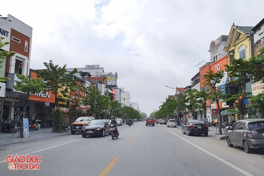 Đường Nguyễn Văn Cừ được cải tạo khang trang để phục vụ phố đi bộ.