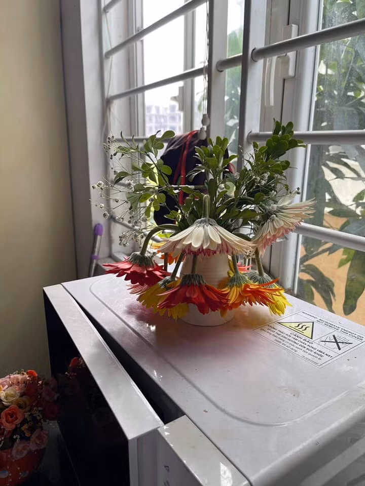 Pha cắm hoa đi vào lòng đất