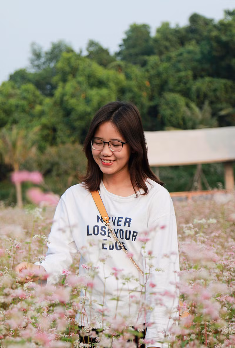 Đẹp ngỡ ngàng cánh đồng hoa tam giác mạch nở rộ tại Hà Nội ảnh 5