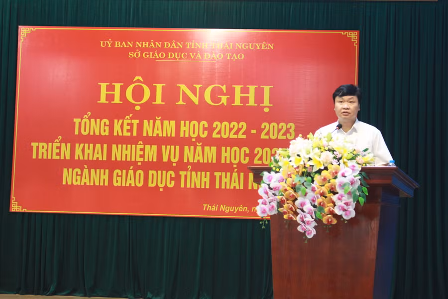 Ông Phạm Việt Đức, Giám đốc Sở GD&amp;ĐT tỉnh Thái Nguyên.