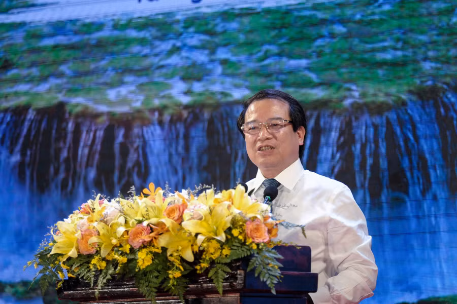 Ông Hà Văn Siêu, Phó Cục trưởng Cục Du lịch quốc gia Việt Nam phát biểu tại sự kiện.