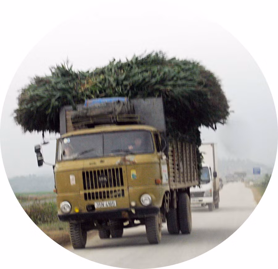 Cồng kềnh trên xe trọng tải lớn Cồng kềnh trên xe trọng tải lớn