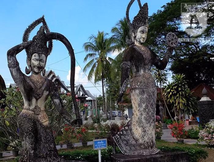 Kỳ bí khu "rừng Phật" với hàng trăm bức tượng bên dòng Mekong ảnh 24