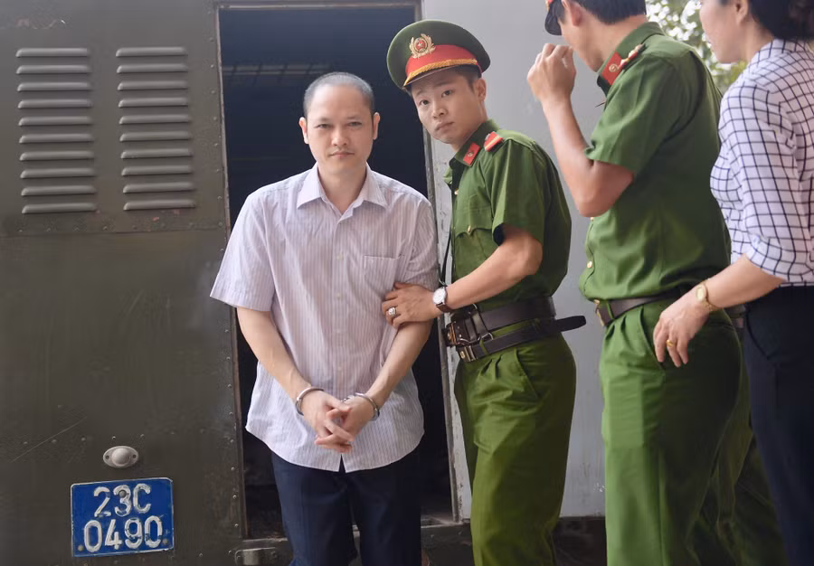 Bị can Vũ Trọng Lương. Bị can Vũ Trọng Lương.