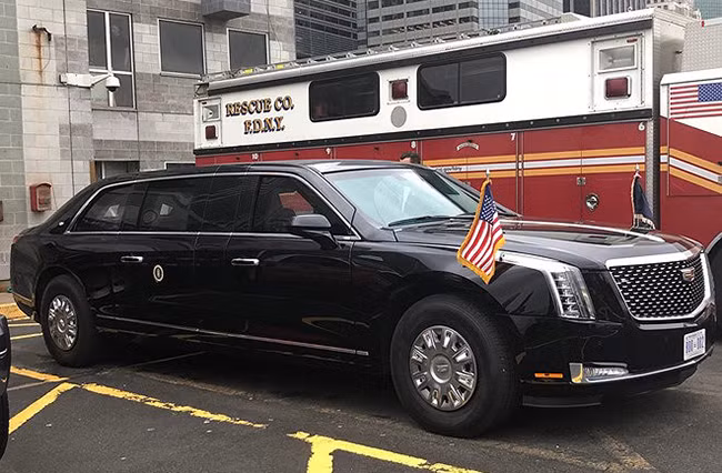 “Pháo đài di động” của Tổng thống Trump đã tới Hà Nội