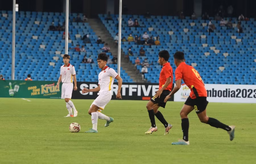 U23 Việt Nam vượt qua U23 Timor Leste, gặp Thái Lan ở chung kết giải U23 Đông Nam Á 2022. (Ảnh: VFF).