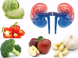Tỏi, súp lơ, nước chanh, hành tây.... là thực phẩm đại bổ và làm sạch độc tố trong thận, cơ thể khoẻ lên mỗi ngày.