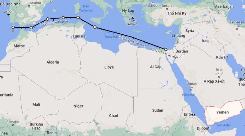 Tàu khu trục DDG-64 USS Carney vượt quãng đường gần 4000km di chuyển sang phía đông Địa Trung Hải