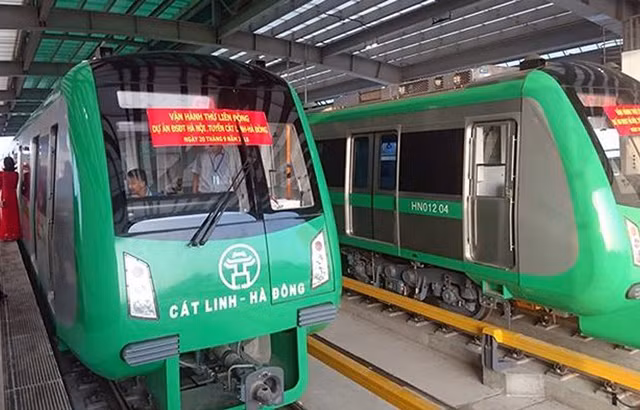 Đường sắt Cát Linh – Hà Đông đã chính thức chạy thử 5 tàu