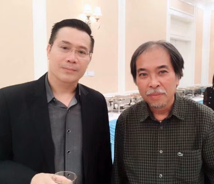 Nhà thơ Nguyễn Phúc Lộc Thành và nhà thơ Nguyễn Quang Thiều