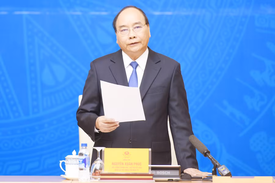 Thủ tướng Nguyễn Xuân Phúc phát biểu tại phiên họp. Ảnh: Q.H Thủ tướng Nguyễn Xuân Phúc phát biểu tại phiên họp. Ảnh: Q.H