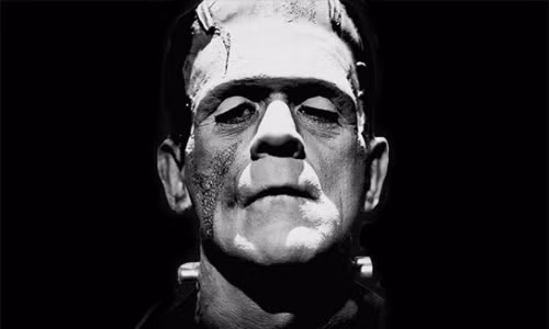 Tạo hình Frankenstein trên phim. Tạo hình con quái vật của Frankenstein trên phim. Ảnh: Country Life.