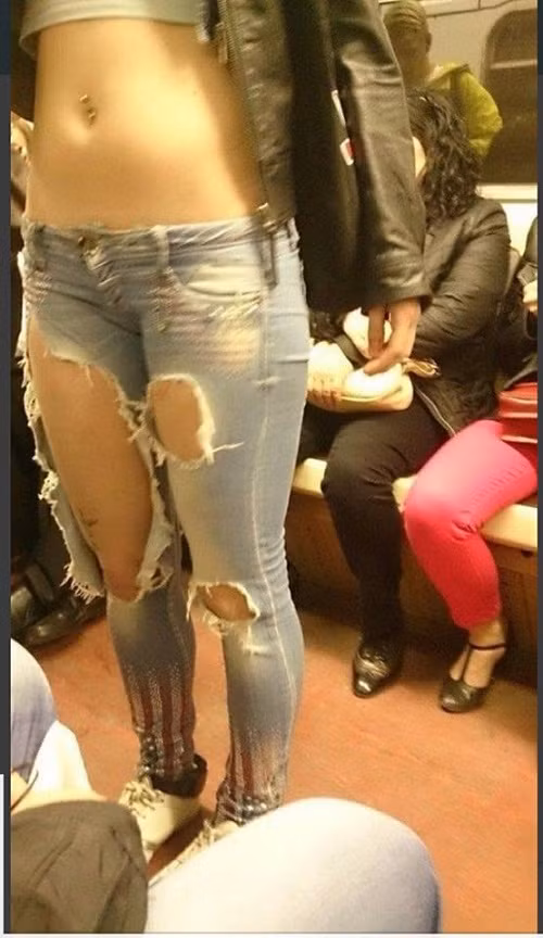 Mốt quần jeans của chị em được cánh mày râu nhiệt tình ủng hộ.