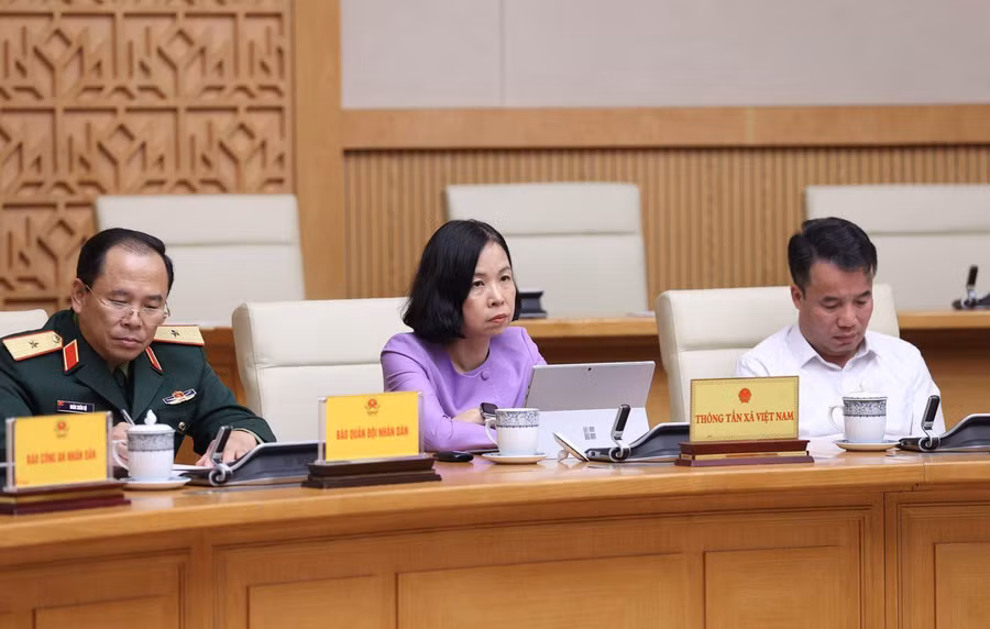 Đại diện các bộ, ngành, cơ quan thuộc Chính phủ tham dự hội nghị. Ảnh: Dương Giang/TTXVN