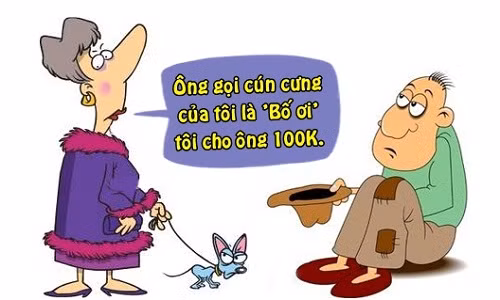 Cách người ăn xin đáp trả quý bà kênh kiệu 