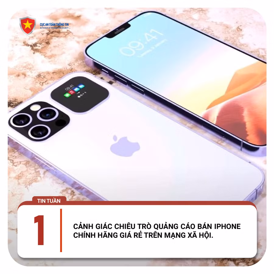 Lừa bán iPhone giá rẻ qua mạng xã hội.