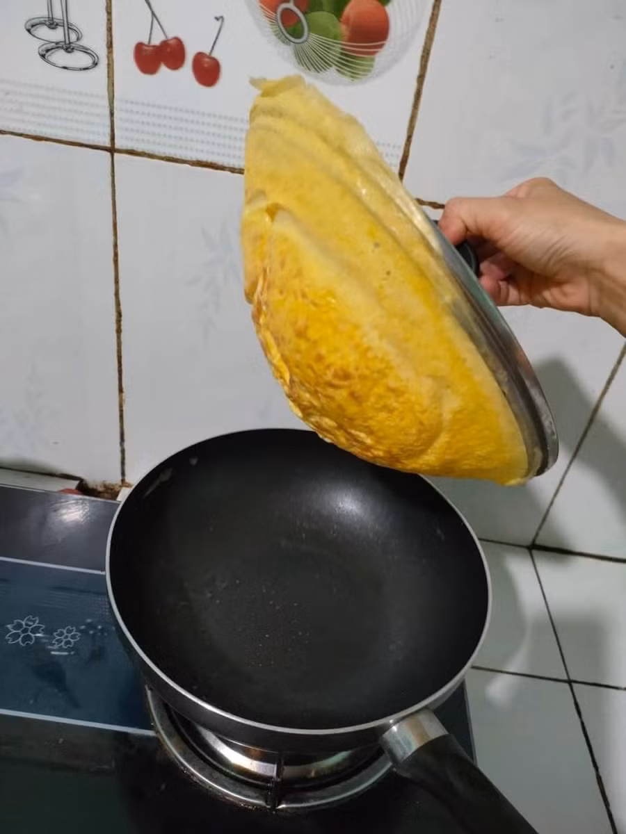 Đỉnh cao của chiên trứng.