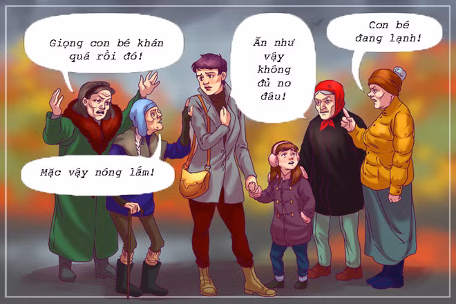 7. Nghe theo lời khuyên người khác vô tội vạ: Có những người thích đưa ra lời khuyên, ngay cả khi điều đó không phù hợp các con, nhưng các bà mẹ trẻ thường lắng nghe họ. Bạn mới là cha mẹ và biết rõ hơn ai hết những gì tốt cho con mình. Tất nhiên, bạn có thể nghe theo, nhưng không có nghĩa tuân theo một cách tuyệt đối. Hãy là bà mẹ thông minh và làm những thứ tốt nhất cho con trẻ. 8 sai lam khi day con khien phu huynh hoi tiec hinh anh 7