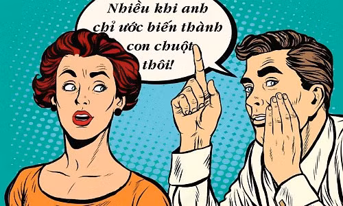 Sáng cười: Lý do chồng muốn biến thành chuột - Hình 1