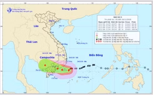 chieu nay, tam bao so 9 ngay tren vung bien tu ninh thuan den ben tre hinh 1