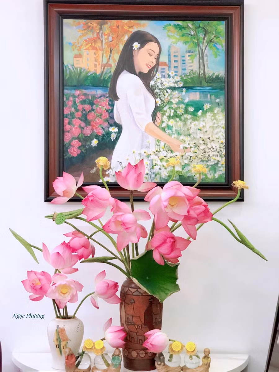 Mâm cơm mùa hè toàn món ăn từ sen siêu ngon của chàng trai 9X ảnh 2