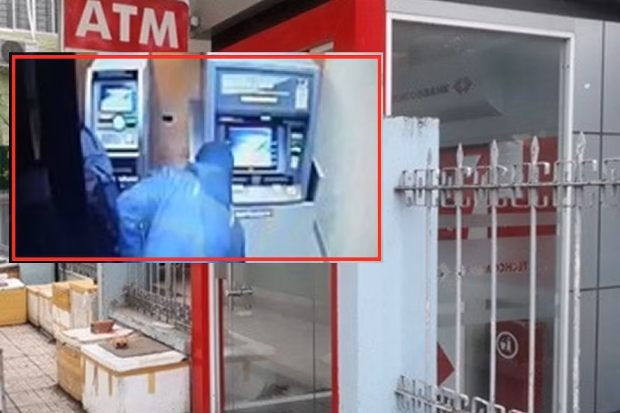 Đang điều tra vụ du khách người Nga phá trụ ATM trộm tiền