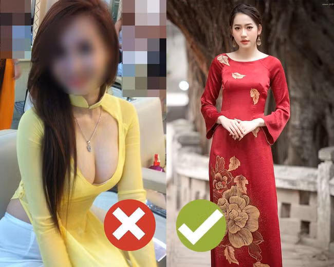 5 kiểu áo dài nhìn thôi đã thấy "nóng mắt", Tết này các nàng cần tránh xa nếu không muốn bị chê thảm họa - Ảnh 5.
