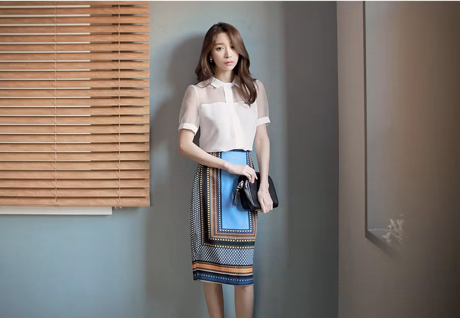 10 set đồ công sở hè đẹp miễn chê với chân váy bút chì