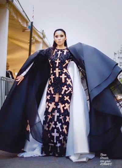 Hồng Nga tại Met Gala.