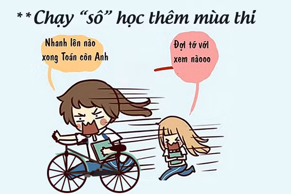 ảnh ôn thi của sĩ tử