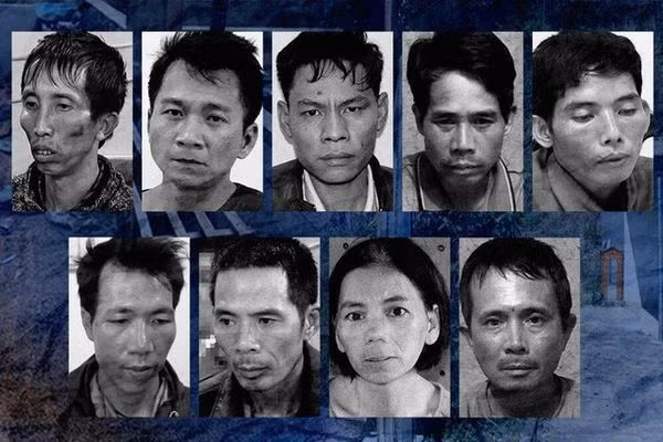 9 đối tượng liên quan đến vụ án nữ sinh bị sát hại.