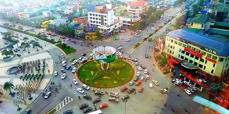 Trung tâm thành phố Hà Tĩnh (Ảnh: Minh Lý).