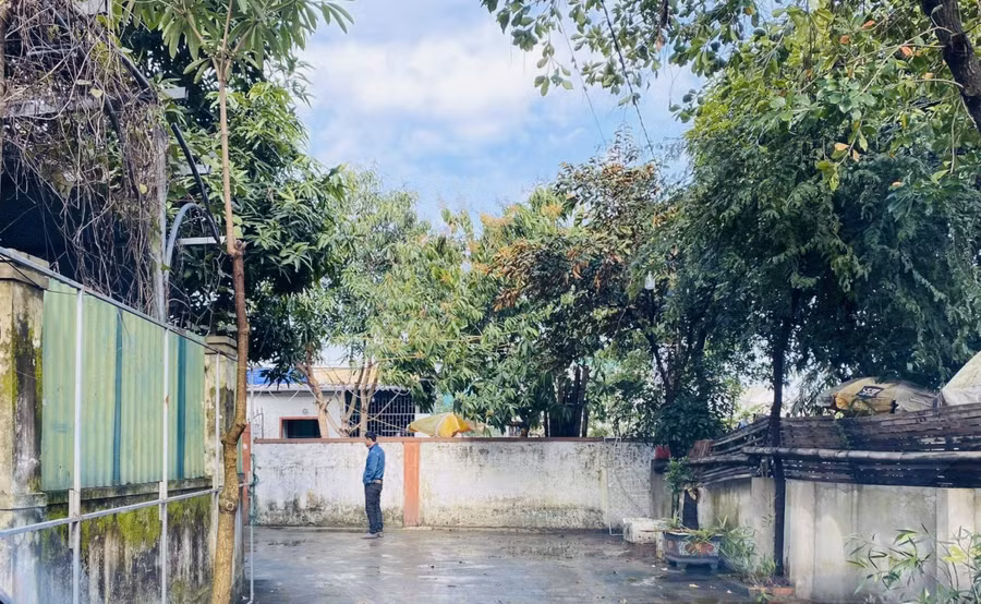 Dãy nhà trọ nơi xảy ra vụ án.